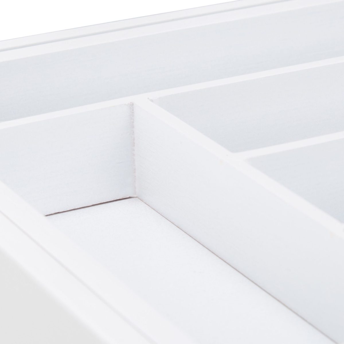 Suport pentru tacamuri, RelaxDays, din bambus, extensibil, alb, 5 x 29-48 x 33.5 cm - imagine 7