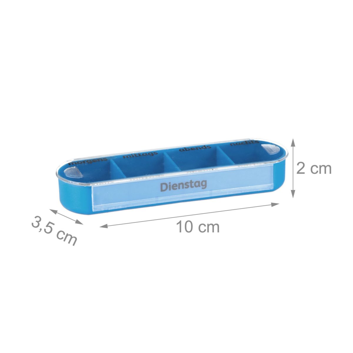 Cutie pilule/organizator medicamente 7zile x 4 compartimente, 13,5 x 11,5 x 4,5 cm - imagine 3