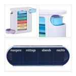 Cutie pilule/organizator medicamente 7zile x 4 compartimente, 13,5 x 11,5 x 4,5 cm - imagine 7