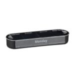 Cutie pastile, organizator medicamente saptamanal Relaxdays, recipiente detasabile cu 4 compartimente, alb/negru, 13 x 11.5 x 4.5 cm - imagine 2