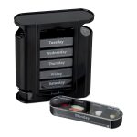 Cutie pastile, organizator medicamente saptamanal Relaxdays, recipiente detasabile cu 4 compartimente, alb/negru, 13 x 11.5 x 4.5 cm
