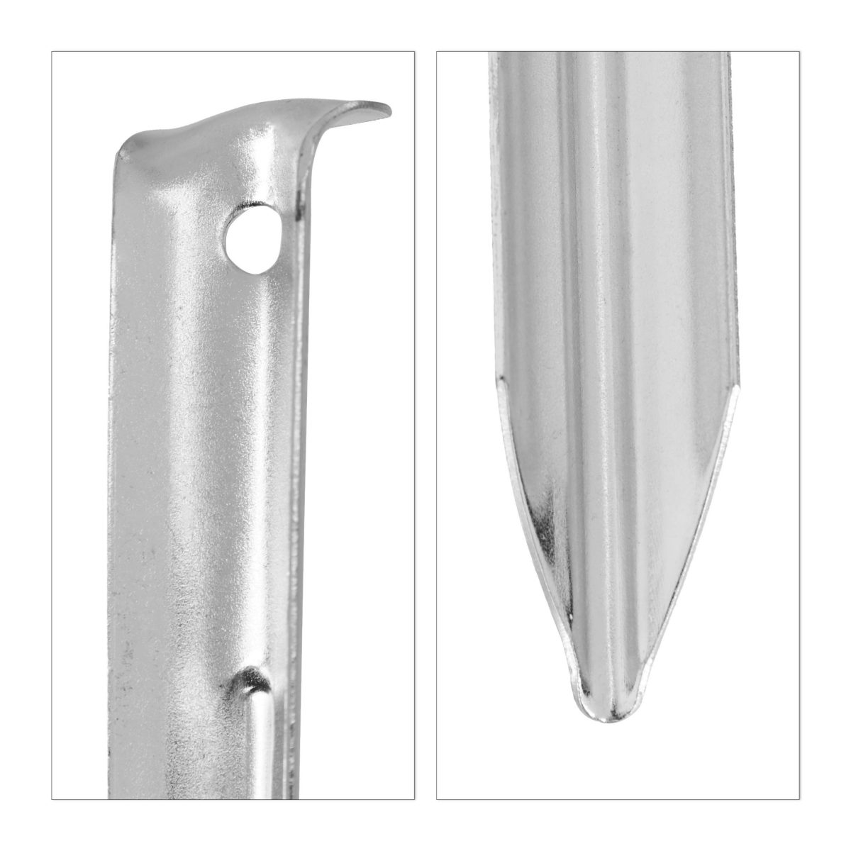 Se cuie pentru cort, 20 bucati, otel, 18,3 x 2,2 x 1,7 cm - imagine 6
