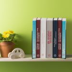 Set 2 suporturi pentru carti Relaxdays, gri, 14.5 x 12.5 x 9 cm - imagine 5