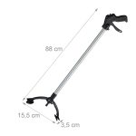 Cleste/Brat universal de prindere, extensibil pana la 88 cm, aluminiu, gri/negru - imagine 4