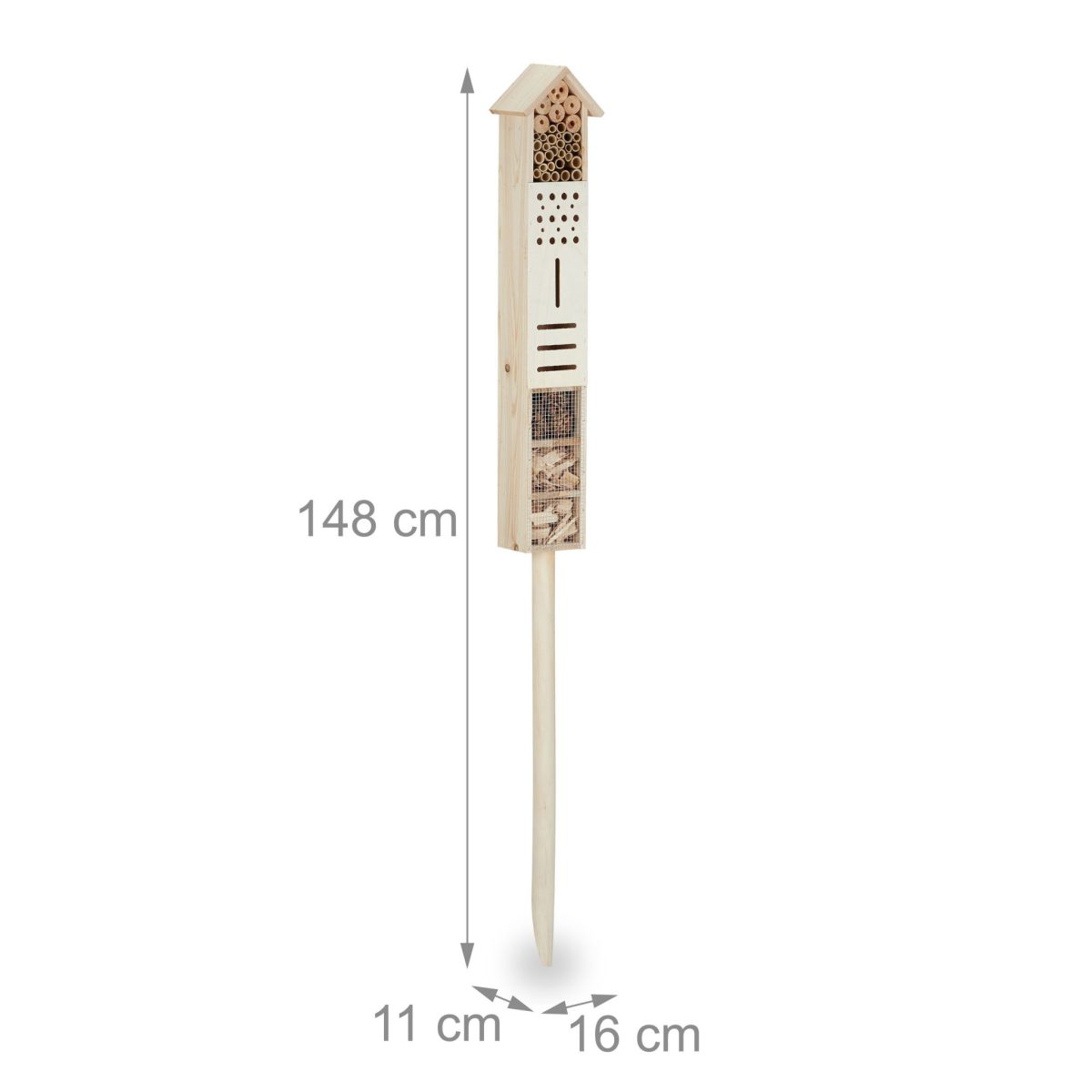 Casuta pentru insecte, din lemn, 148 x 16 x 11 cm - imagine 4