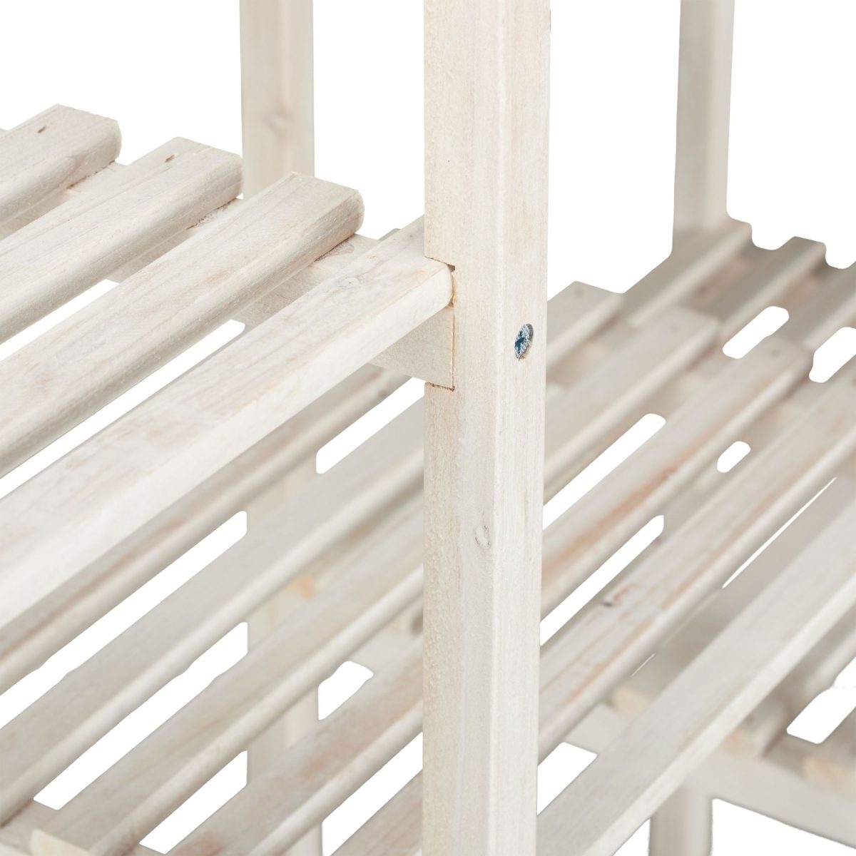 Stand de flori din lemn cu 6 etajere, alb, 86,5 x 95 x 29,5 cm - imagine 6