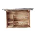 Casuta pentru arici - Cu usa, podea, intrare labirint si acoperis impermeabil, 21 x 46 x 34 cm - imagine 5