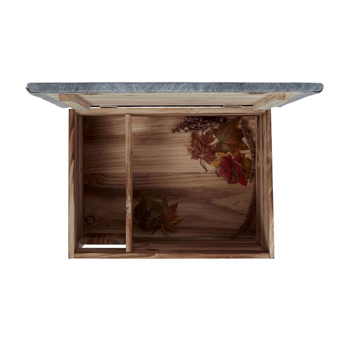 Casuta pentru arici - Cu usa, podea, intrare labirint si acoperis impermeabil, 21 x 46 x 34 cm - imagine 8