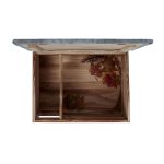Casuta pentru arici - Cu usa, podea, intrare labirint si acoperis impermeabil, 21 x 46 x 34 cm - imagine 8