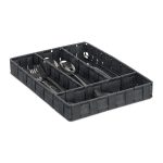 Suport tacamuri Relaxdays, gri, 4.5 x 26 x 36 cm