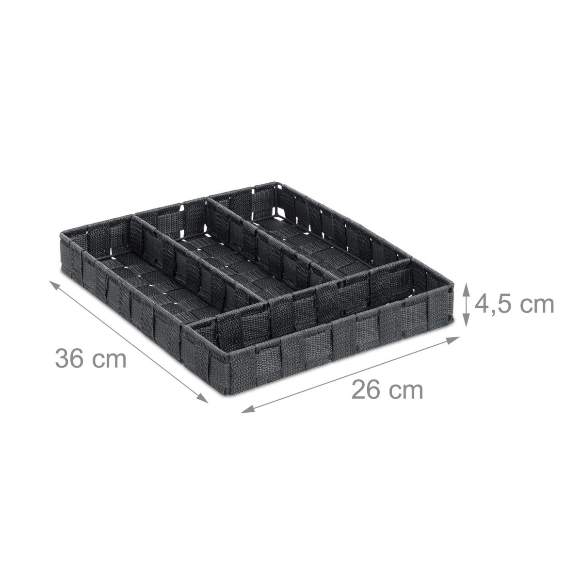Suport tacamuri Relaxdays, gri, 4.5 x 26 x 36 cm - imagine 4
