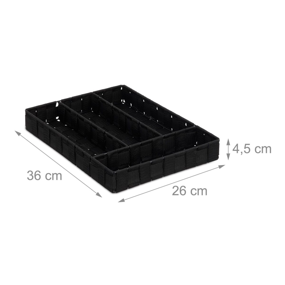 Suport tacamuri Relaxdays, negru, 4.5 x 26 x 36 cm - imagine 4