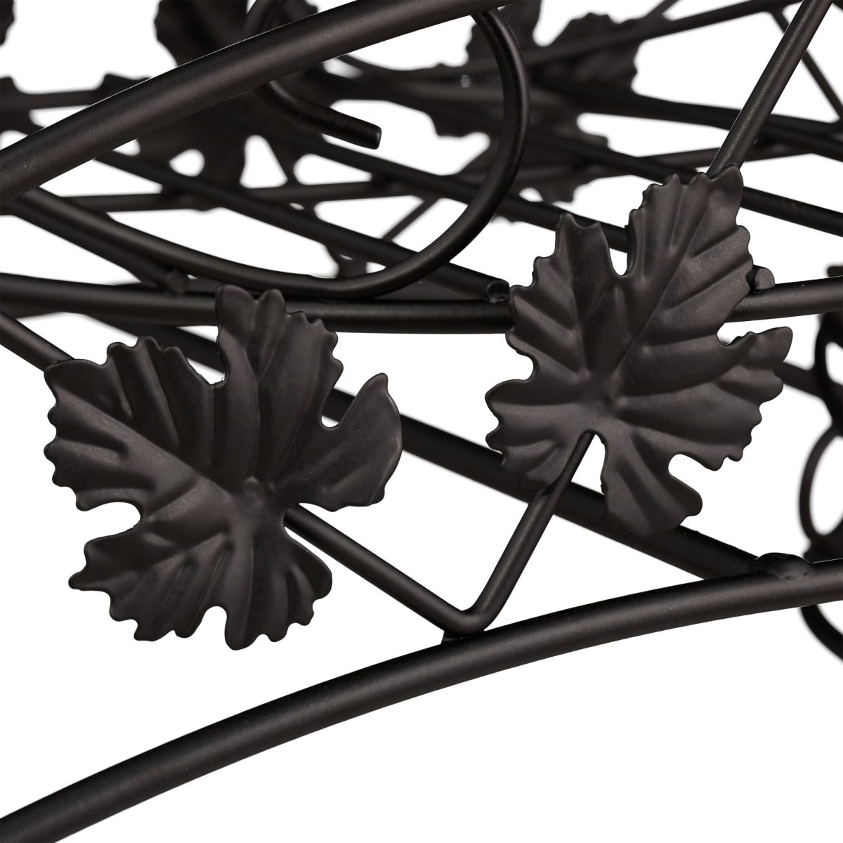 Suport flori, design antic, pentru 3 ghivece, negru, 21 x 55 x 19 cm - imagine 6