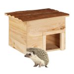 Casuta din lemn pentru arici, 2 camere, 22,5 x 32 x 27 cm