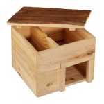 Casuta din lemn pentru arici, 2 camere, 22,5 x 32 x 27 cm - imagine 6