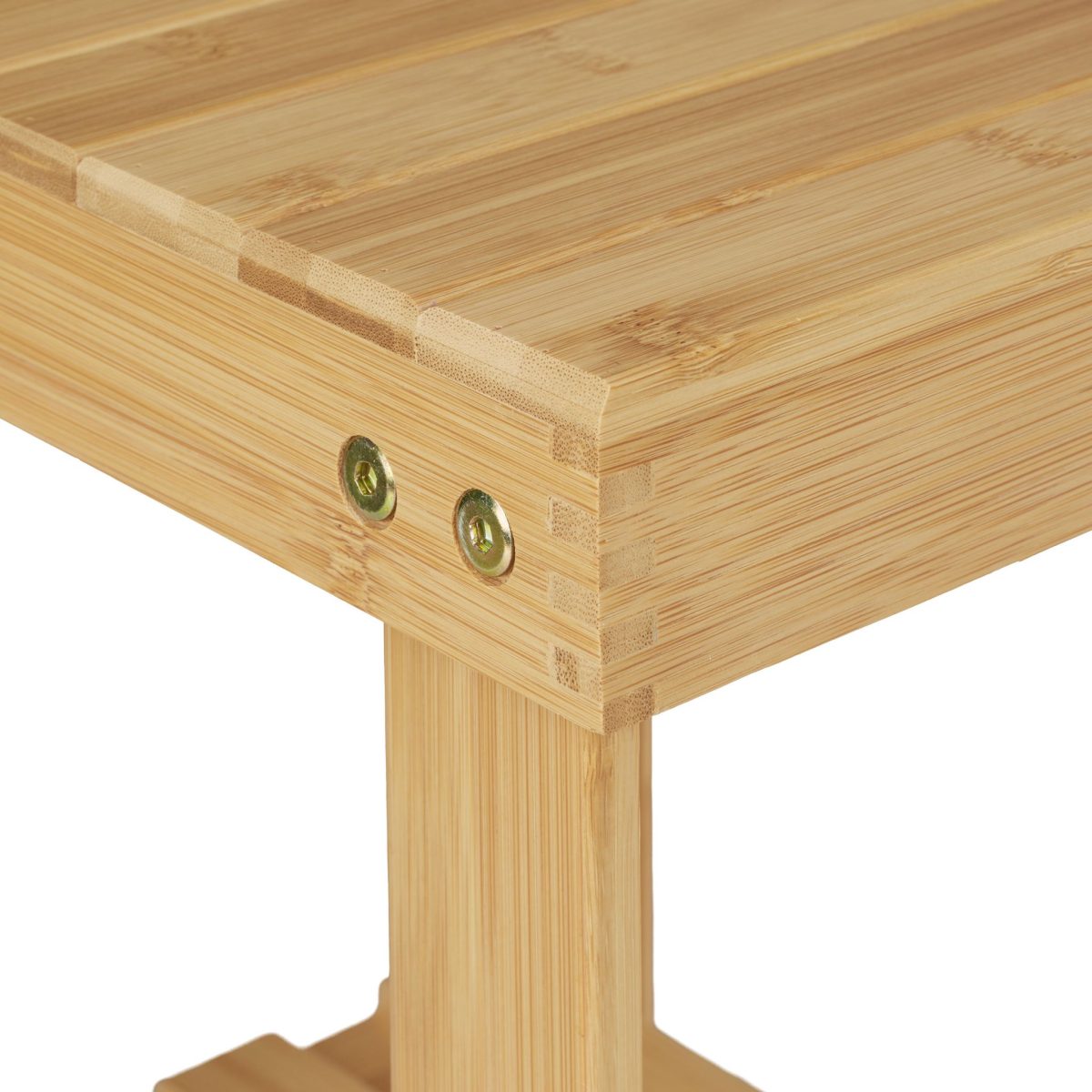 Scaun din bambus, 24,5x25x27 cm, sarcina maxima 100 kg, Relaxdays - imagine 8