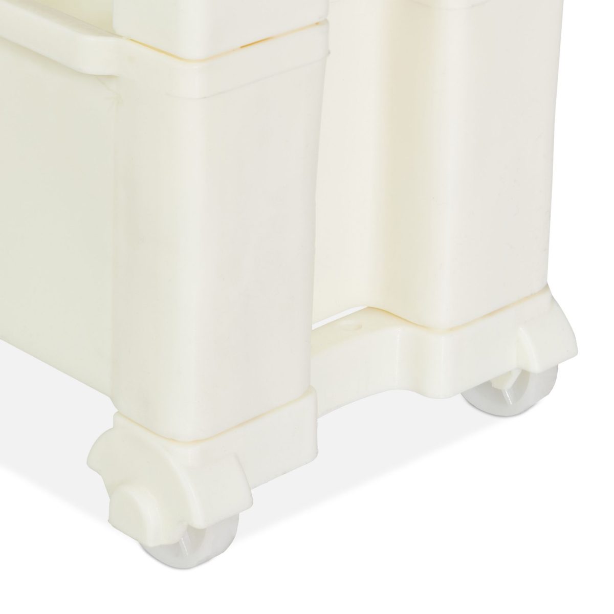 Etajera cu 3 rafturi Relaxdays, pentru bucatarie sau baie, crem, din plastic, 76 x 55 x 12,5 cm - imagine 7