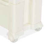 Etajera cu 3 rafturi Relaxdays, pentru bucatarie sau baie, crem, din plastic, 76 x 55 x 12,5 cm - imagine 7