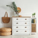 Dulap baie, 3 rafturi de depozitare, din MDF, 96,5 x 30 x 30 cm, maro/alb - imagine 5