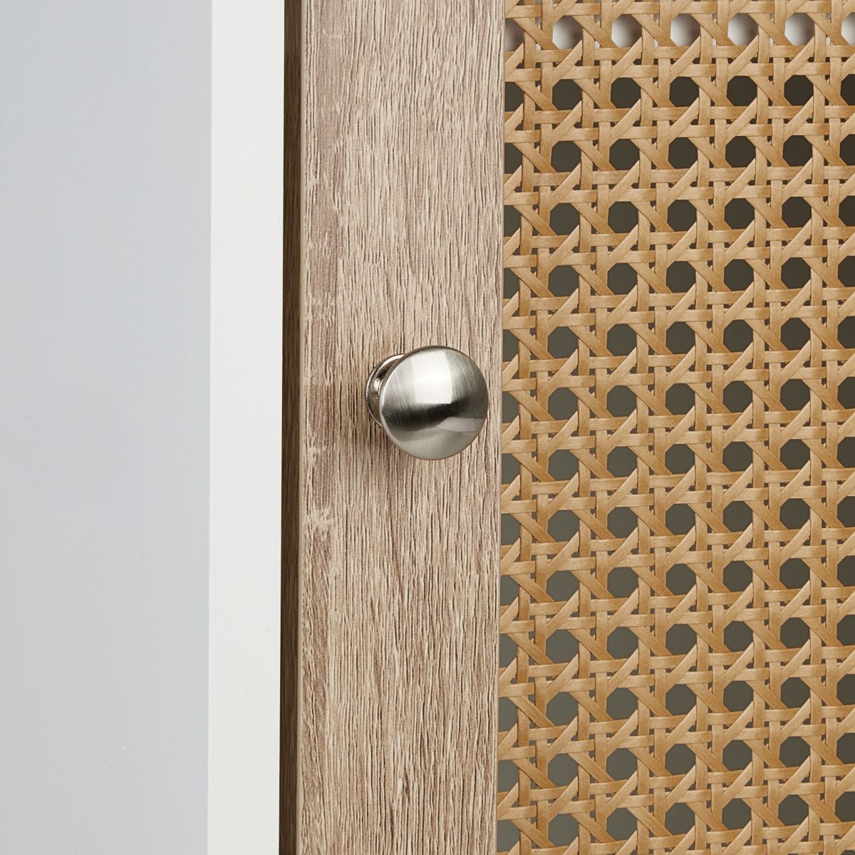 Dulap baie, 3 rafturi de depozitare, din MDF, 96,5 x 30 x 30 cm, maro/alb - imagine 8