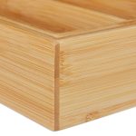 Suport pentru tacamuri, RelaxDays, din bambus, extensibil, natur, 5.5 x 25.5 - 39 x 35.5 cm - imagine 7