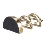 Set 2 suporturi de carte in forma de colivie, din aluminiu, 20 x 7 x 11,5 cm, gold - imagine 6