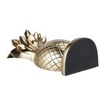 Set 2 suporturi de carte in forma de ananas, aluminiu, gold, 21 x 8 x 13 cm - imagine 6