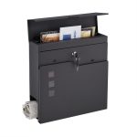 Cutie postala, spatiu ziare, buzunar pentru materiale publicitare, 2 chei, fereastra vizualizare, 37 x 37 x 11 cm