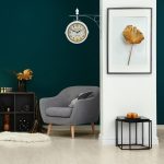 Ceas de perete, design vintage, 2 fete, 34 x 35 x 10 cm, alb - imagine 2