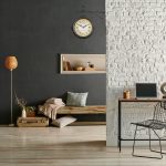 Ceas de perete, design Retro, 2 fete, cu cifre romane, 33 x 34 x 10 cm, negru - imagine 2