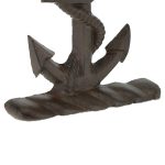 Suport carti/opritor, din fonta, set de 2 bucati, 19 x 19,5 x 8 cm, maro - imagine 6