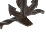 Suport carti/opritor, din fonta, set de 2 bucati, 19 x 19,5 x 8 cm, maro - imagine 7