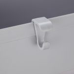 Etajera cu 4 rafturi, Relaxdays, din plastic si inox, gri, 98 x 15.5 x 40.5 cm - imagine 6