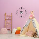 Ceas decorativ de perete, DIY,, Fotbal”, 50 - 100 cm, Efect 3D, alb/negru - imagine 5