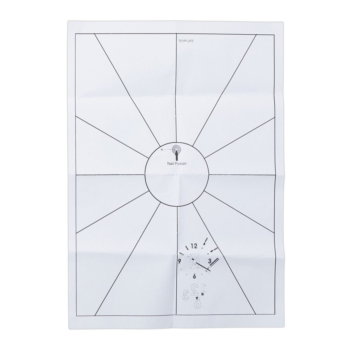 Ceas decorativ de perete, DIY,, Fotbal”, 50 - 100 cm, Efect 3D, alb/negru - imagine 9