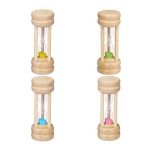 Set 4 clepsidre, timpi diferiti, multifunctionale, multicolore, 10 x 4 cm