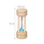 Set 4 clepsidre, timpi diferiti, multifunctionale, multicolore, 10 x 4 cm - imagine 4