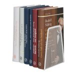 Suport carti/opritor, metal,14 x 12 x 9 cm, set de 2 bucati, alb - imagine 5