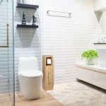 Dulap baie cu suport hartie igienica, 3 rafturi de depozitare, 80 x 20,5 x 21 cm, maro - imagine 2