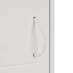 Dulap baie, suspendat, 2 rafturi reglabile, inchidere magnetica, 50 x 30 x 18,5 cm, MDF, alb - imagine 7