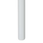 Raft universal, etajera cu 3 polite, MDF/otel, 95 x 34 x 27 cm, natur/alb - imagine 6