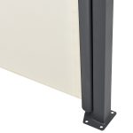 Paravan separator lateral Dubai, retractabil, pentru gradina, 500 x 200, bej, impermeabil si reglabil - imagine 4