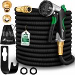 Furtun de udat Premium, extensibil pana la 22.5 m, flexibil, 10 functii, suport de perete cu accesorii incluse