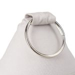 Opritor de usa decorativ, cu stea, crem/alb, 23x11 cm, bumbac/nisip/metal - imagine 6