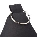Opritor de usa decorativ, cu stea, negru/alb, 23x11 cm, bumbac/nisip/metal - imagine 7