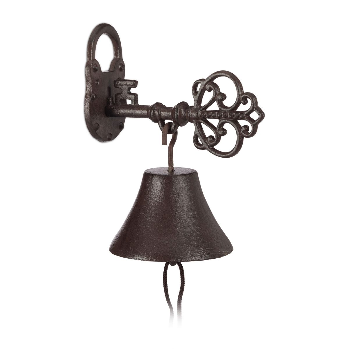 Sonerie decorativa, din fonta, farmec antic, 23 x 10,5 x 17,5 cm - imagine 2