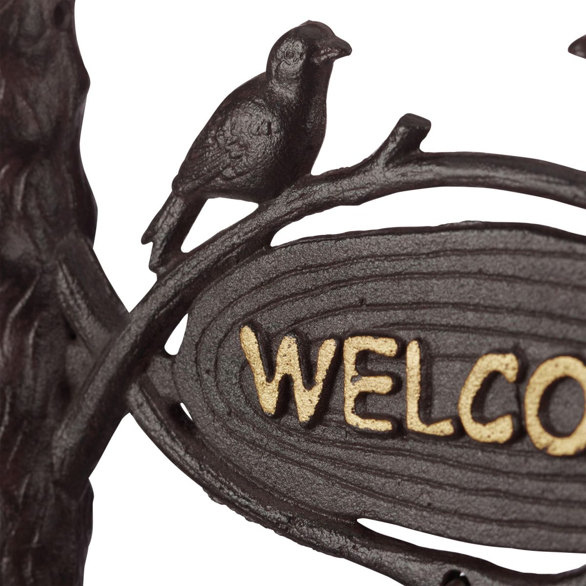 Sonerie decorativa welcome, din fonta, farmec antic, cu snur,  20 x 25 x 3 cm - imagine 8