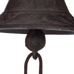 Sonerie decorativa bufnita, din fonta, aspect rustic, 26,5x19x11 cm - imagine 7