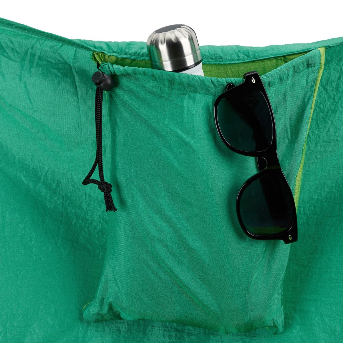 Hamac, pentru 2 persoane, capacitate pana la 200kg, verde, 130cm x 220cm, Relaxdays - imagine 9