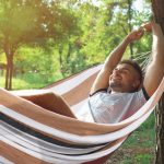 Hamac XXL, bumbac, capacitate 300kg, 150 x 200 cm, multicolor, Relaxdays - imagine 3